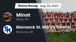 Recap: Minot  vs. Bismarck St. Mary's Central  2023