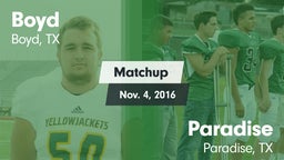 Matchup: Boyd  vs. Paradise  2016