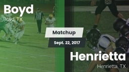 Matchup: Boyd  vs. Henrietta  2017