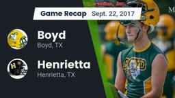 Recap: Boyd  vs. Henrietta  2017
