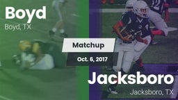 Matchup: Boyd  vs. Jacksboro  2017
