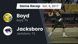 Recap: Boyd  vs. Jacksboro  2017