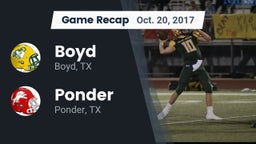 Recap: Boyd  vs. Ponder  2017