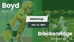Matchup: Boyd  vs. Breckenridge  2017