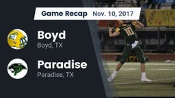 Recap: Boyd  vs. Paradise  2017