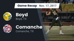 Recap: Boyd  vs. Comanche  2017
