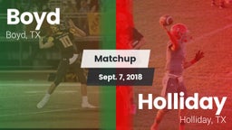 Matchup: Boyd  vs. Holliday  2018