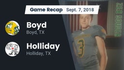 Recap: Boyd  vs. Holliday  2018