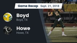 Recap: Boyd  vs. Howe  2018