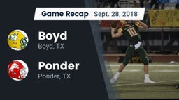 Recap: Boyd  vs. Ponder  2018