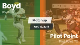 Matchup: Boyd  vs. Pilot Point  2018