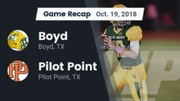 Recap: Boyd  vs. Pilot Point  2018