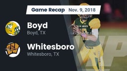 Recap: Boyd  vs. Whitesboro  2018