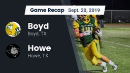 Recap: Boyd  vs. Howe  2019