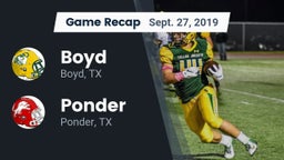 Recap: Boyd  vs. Ponder  2019