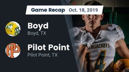 Recap: Boyd  vs. Pilot Point  2019