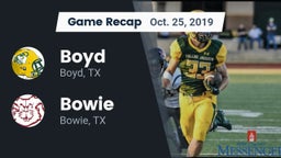 Recap: Boyd  vs. Bowie  2019