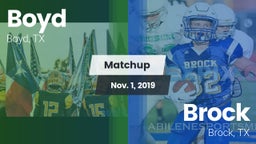 Matchup: Boyd  vs. Brock  2019
