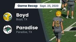 Recap: Boyd  vs. Paradise  2020