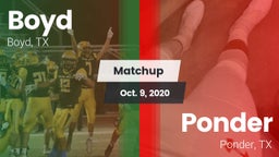 Matchup: Boyd  vs. Ponder  2020