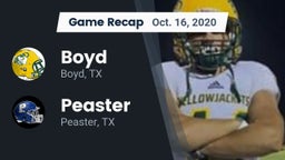 Recap: Boyd  vs. Peaster  2020