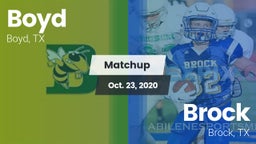 Matchup: Boyd  vs. Brock  2020