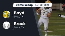 Recap: Boyd  vs. Brock  2020