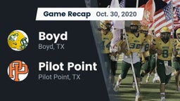 Recap: Boyd  vs. Pilot Point  2020