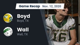 Recap: Boyd  vs. Wall  2020
