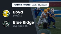 Recap: Boyd  vs. Blue Ridge  2022