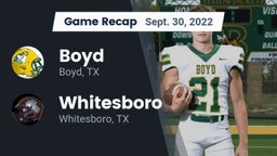 Recap: Boyd  vs. Whitesboro  2022