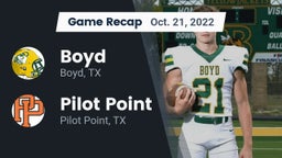 Recap: Boyd  vs. Pilot Point  2022