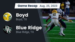 Recap: Boyd  vs. Blue Ridge  2023