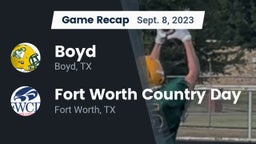 Recap: Boyd  vs. Fort Worth Country Day  2023