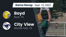 Recap: Boyd  vs. City View  2023