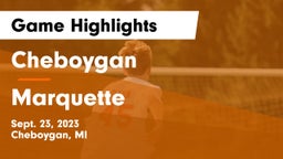 Cheboygan  vs Marquette Game Highlights - Sept. 23, 2023