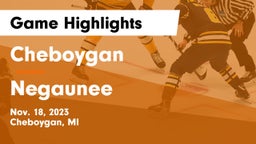 Cheboygan  vs Negaunee  Game Highlights - Nov. 18, 2023