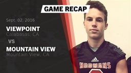 Recap: Viewpoint  vs. Mountain View  2016