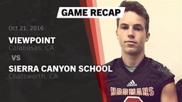 Recap: Viewpoint  vs. Sierra Canyon School 2016