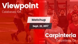 Matchup: Viewpoint High vs. Carpinteria  2017