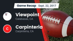 Recap: Viewpoint  vs. Carpinteria  2017
