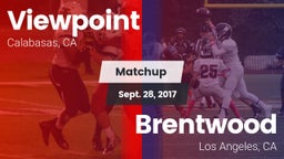 Matchup: Viewpoint High vs. Brentwood  2017