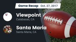 Recap: Viewpoint  vs. Santa Maria  2017