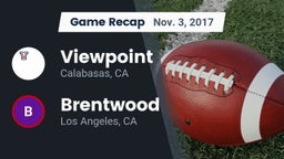 Recap: Viewpoint  vs. Brentwood  2017