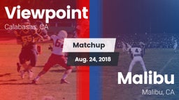 Matchup: Viewpoint High vs. Malibu  2018