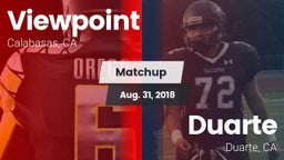 Matchup: Viewpoint High vs. Duarte  2018