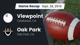 Recap: Viewpoint  vs. Oak Park  2018