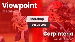 Matchup: Viewpoint High vs. Carpinteria  2019