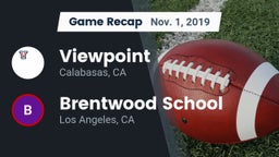 Recap: Viewpoint  vs. Brentwood School 2019