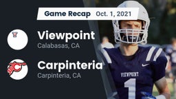 Recap: Viewpoint  vs. Carpinteria  2021